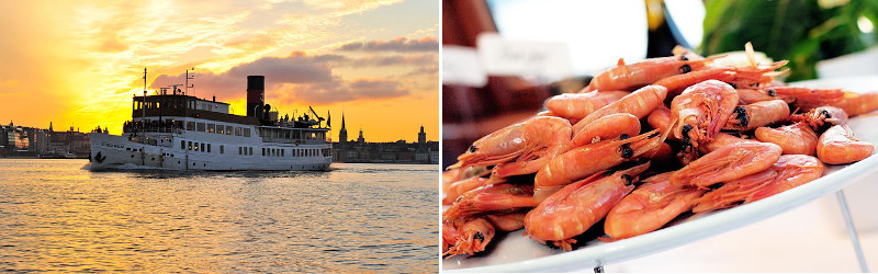 cosa fare a Stoccolma, un giro in battello con cena al tramonto