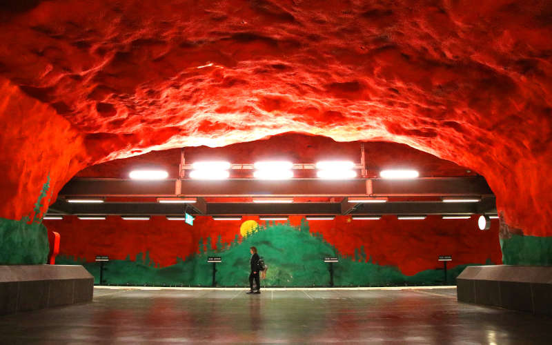 La Tunnelbana: solna centrum