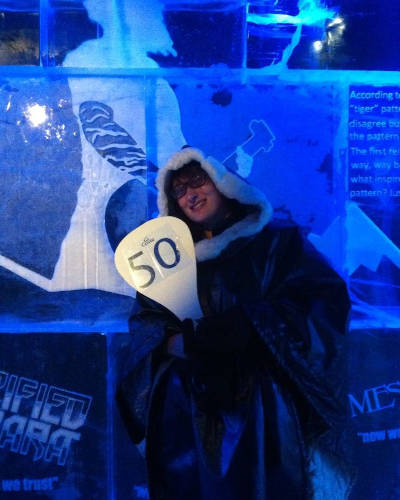 All'interno dell'ICEBAR di Stoccolma