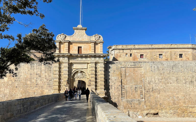 La porta di Mdina a Malta